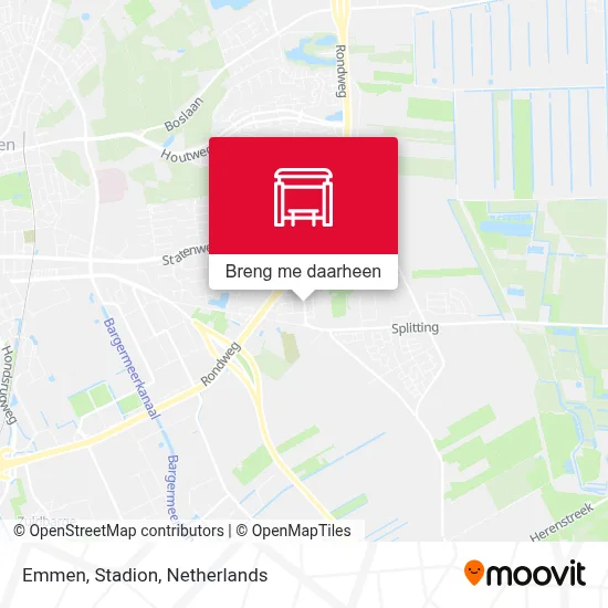 Emmen, Stadion kaart