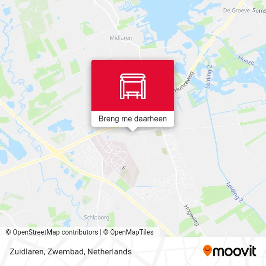 Zuidlaren, Zwembad kaart