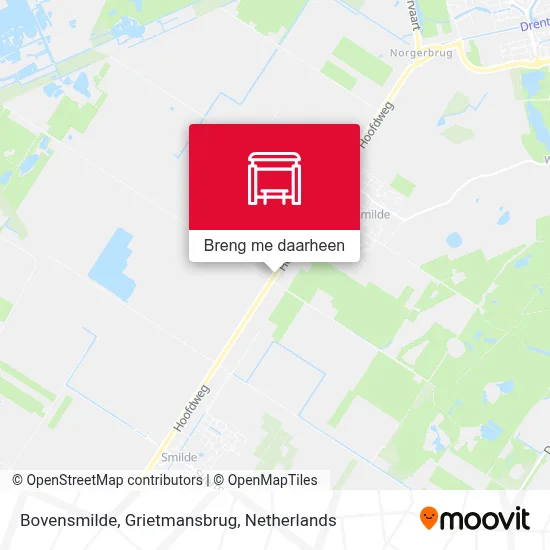 Bovensmilde, Grietmansbrug kaart