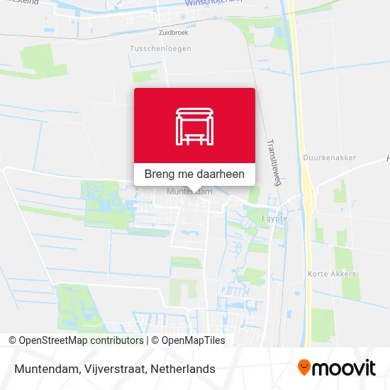 Muntendam, Vijverstraat kaart