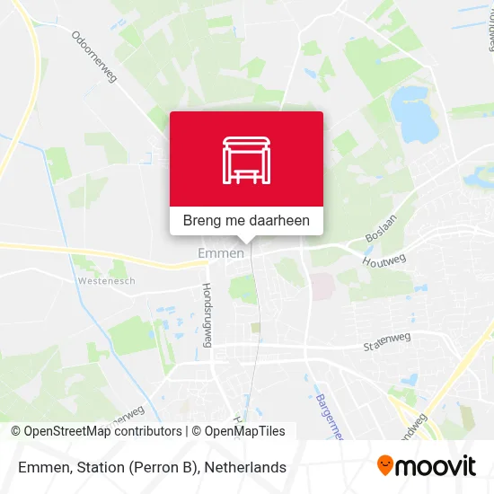 Emmen, Station (Perron B) kaart