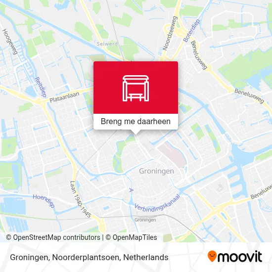 Groningen, Noorderplantsoen kaart