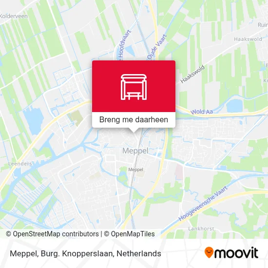 Meppel, Burg. Knopperslaan kaart
