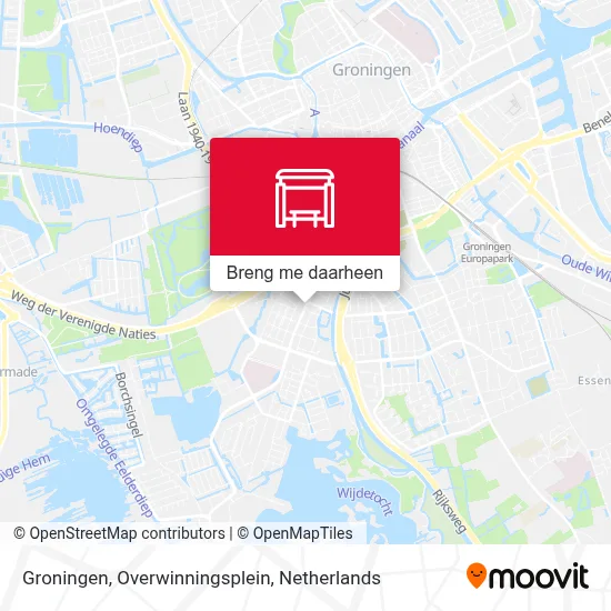 Groningen, Overwinningsplein kaart