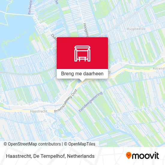 Haastrecht, De Tempelhof kaart