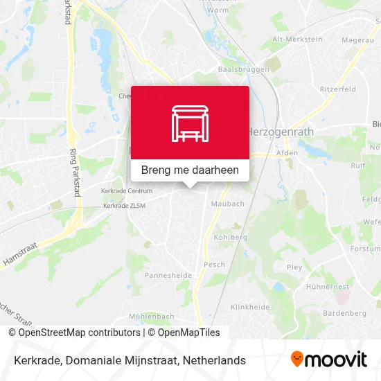 Kerkrade, Domaniale Mijnstraat kaart
