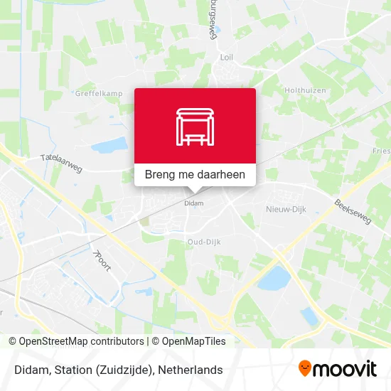 Didam, Station (Zuidzijde) kaart