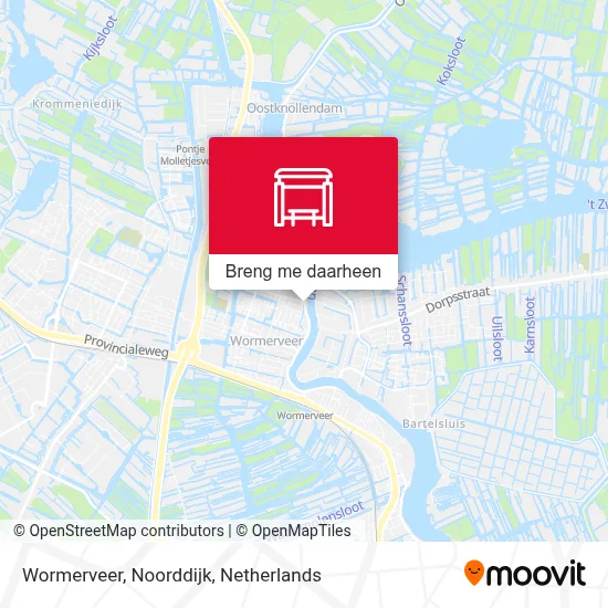 Wormerveer, Noorddijk kaart