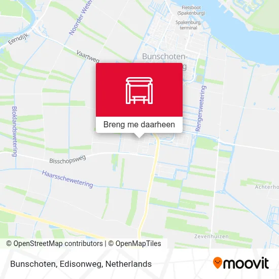 Bunschoten, Edisonweg kaart