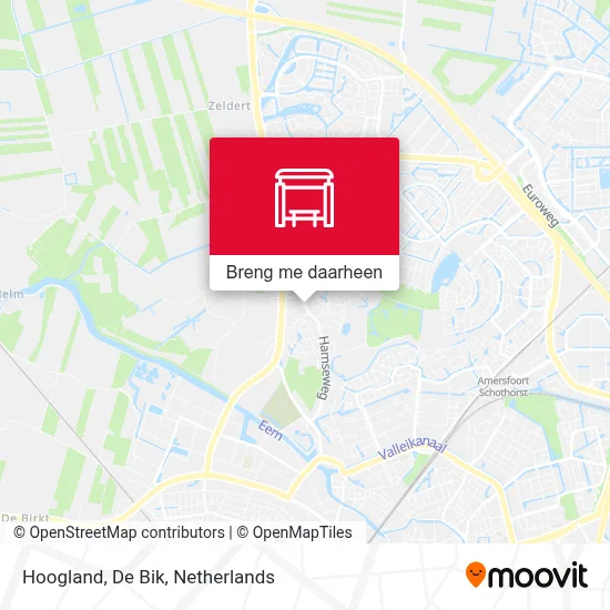 Hoogland, De Bik kaart