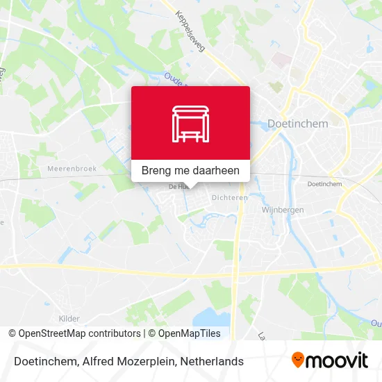 Doetinchem, Alfred Mozerplein kaart