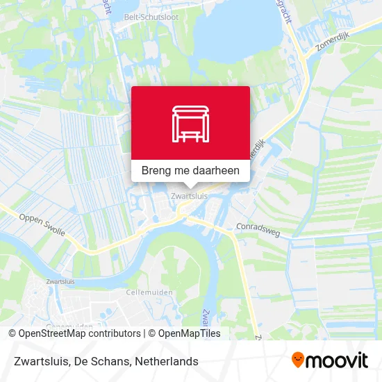 Zwartsluis, De Schans kaart