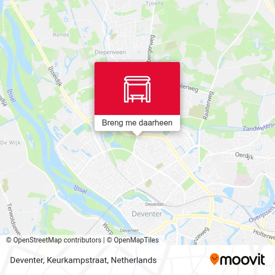 Deventer, Keurkampstraat kaart