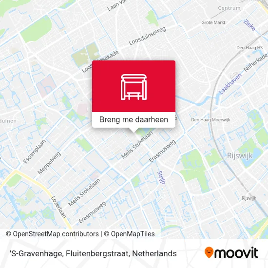 'S-Gravenhage, Fluitenbergstraat kaart