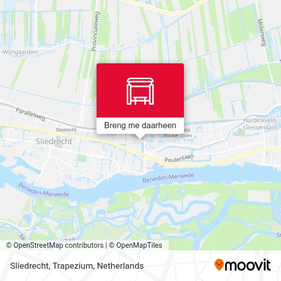Sliedrecht, Trapezium kaart