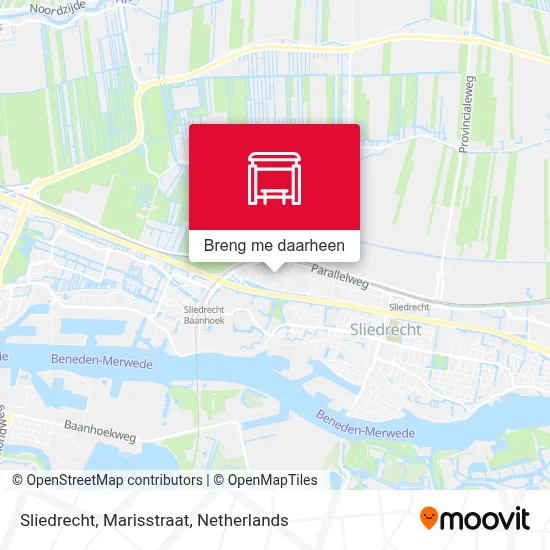 Sliedrecht, Marisstraat kaart