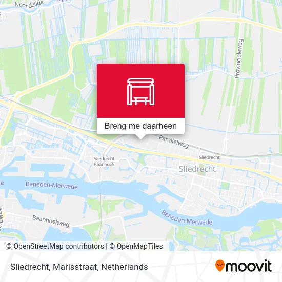 Sliedrecht, Marisstraat kaart