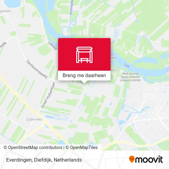 Everdingen, Diefdijk kaart