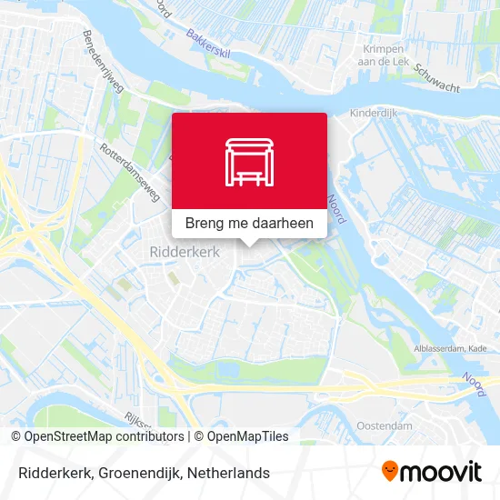 Ridderkerk, Groenendijk kaart