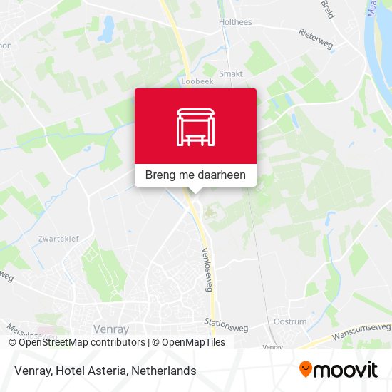 Venray, Hotel Asteria kaart