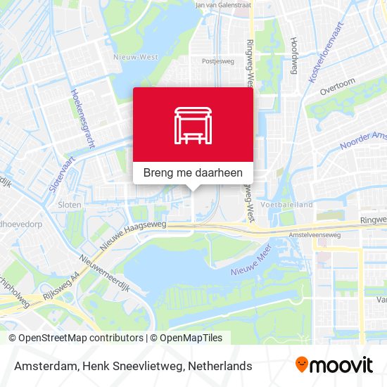 Amsterdam, Henk Sneevlietweg kaart