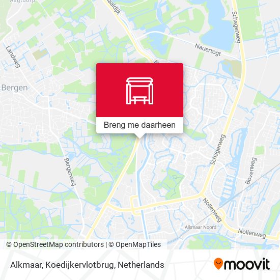 Alkmaar, Koedijkervlotbrug kaart