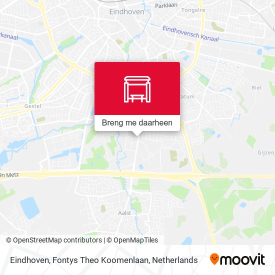 Eindhoven, Fontys Theo Koomenlaan kaart
