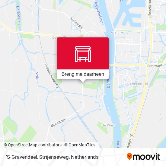 'S-Gravendeel, Strijenseweg kaart