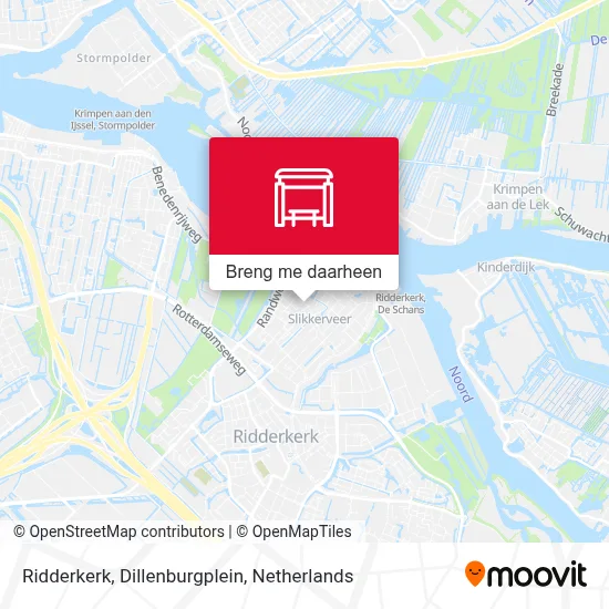 Ridderkerk, Dillenburgplein kaart