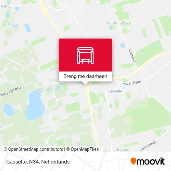 Gasselte, N34 kaart
