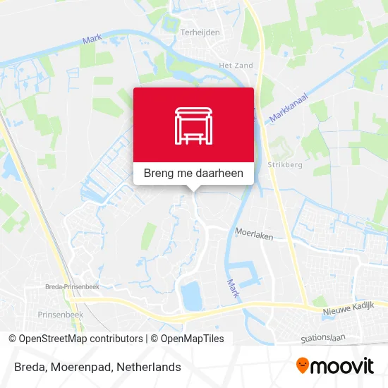 Breda, Moerenpad kaart