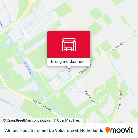 Almere Hout, Burchard De Volderstraat kaart