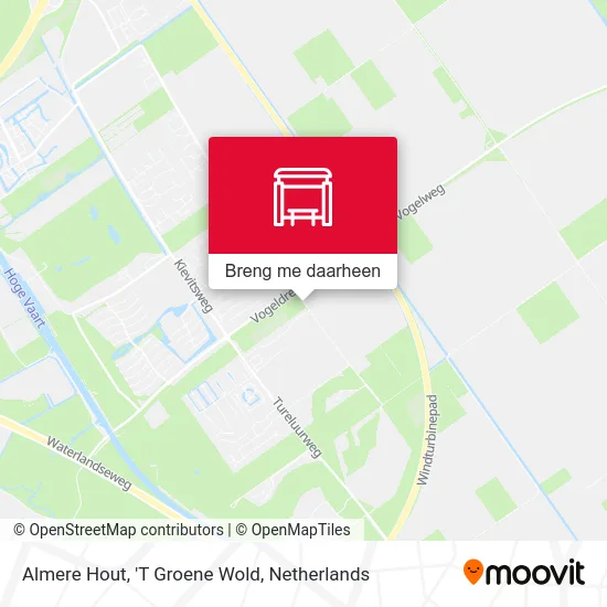 Almere Hout, 'T Groene Wold kaart