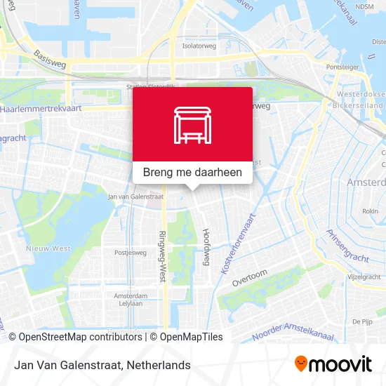 Jan Van Galenstraat kaart