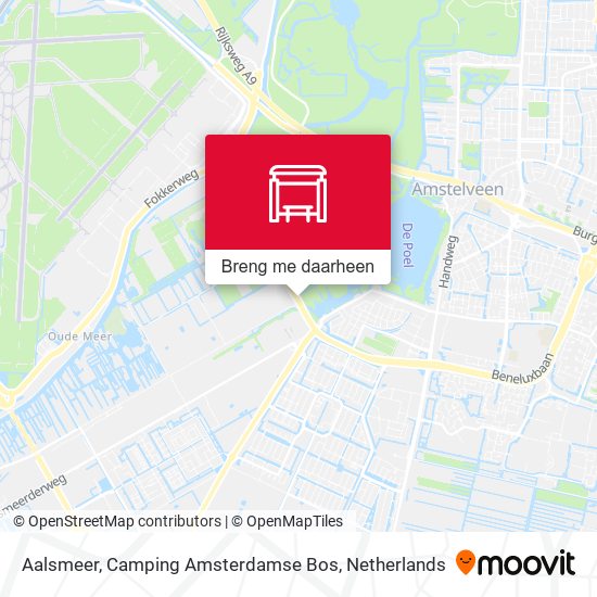 Aalsmeer, Camping Amsterdamse Bos kaart