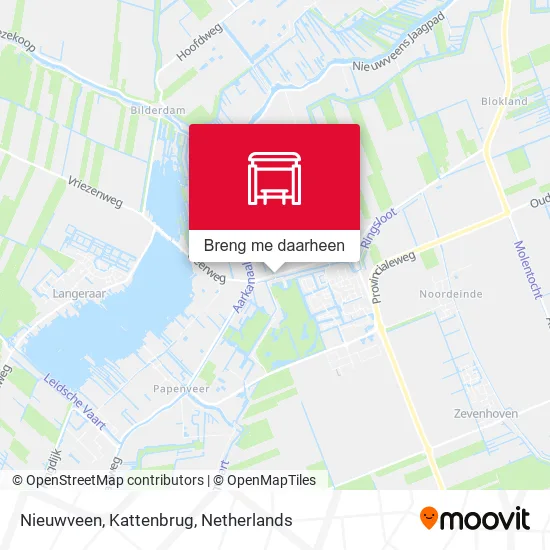 Nieuwveen, Kattenbrug kaart