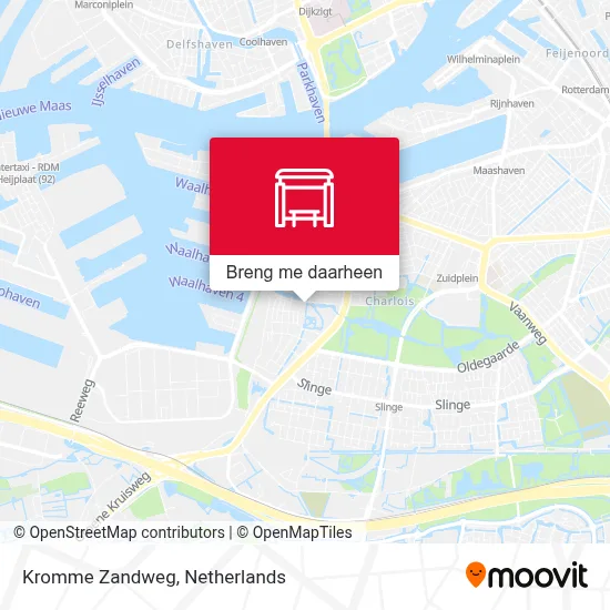Kromme Zandweg kaart