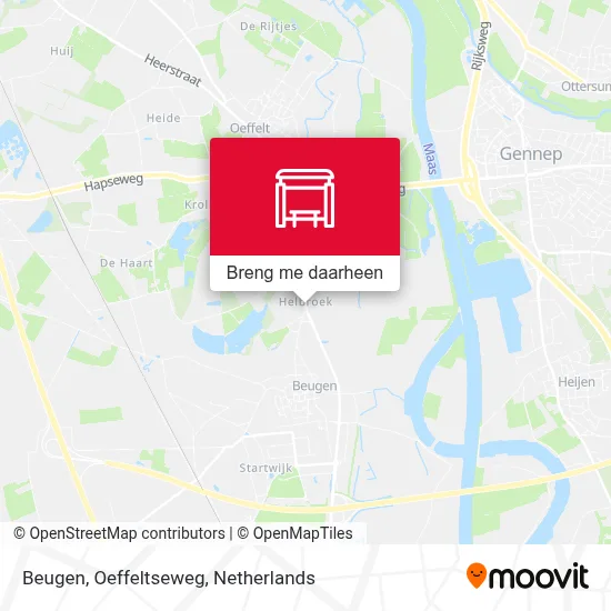 Beugen, Oeffeltseweg kaart