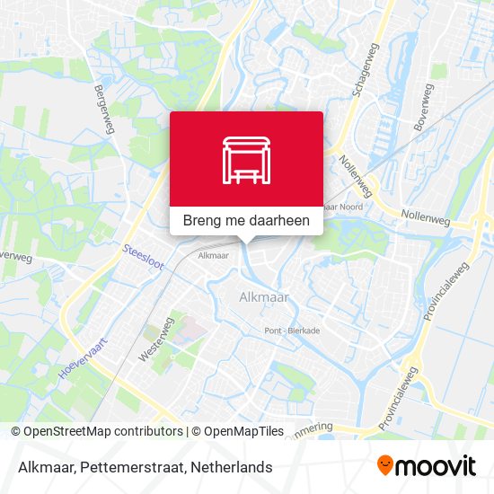 Alkmaar, Pettemerstraat kaart