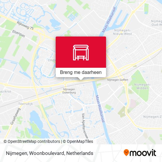 Nijmegen, Woonboulevard kaart