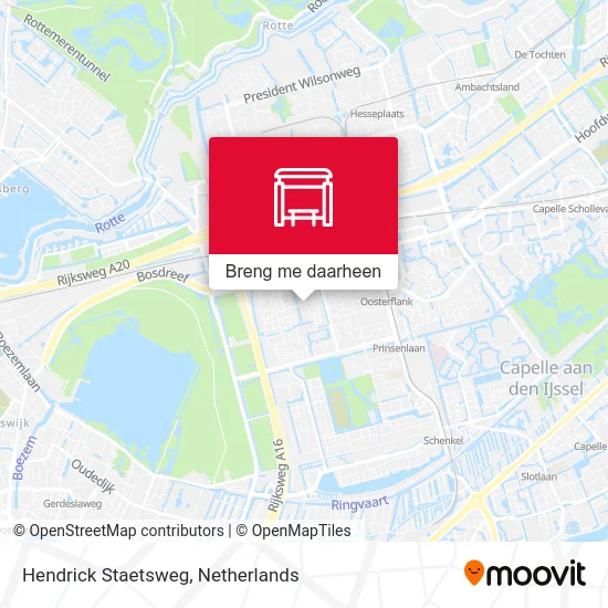 Hendrick Staetsweg kaart