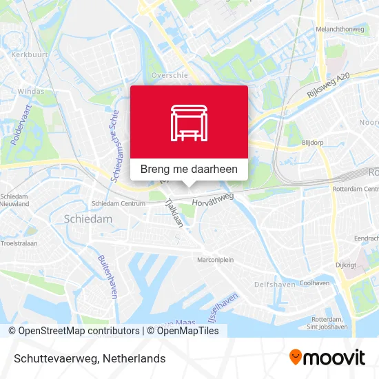 Schuttevaerweg kaart