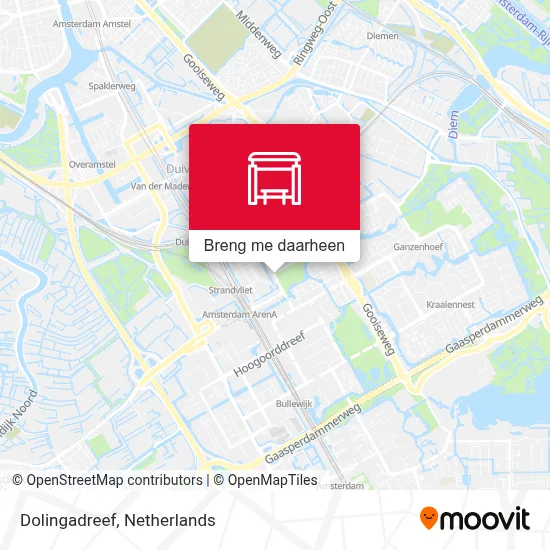 Dolingadreef kaart