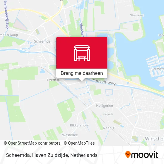 Scheemda, Haven Zuidzijde kaart