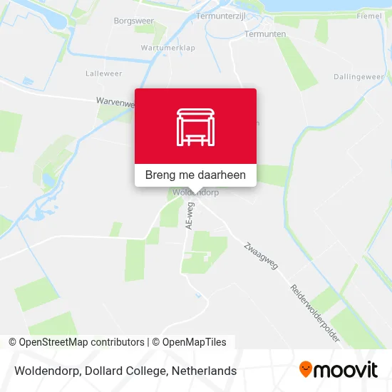 Woldendorp, Dollard College kaart