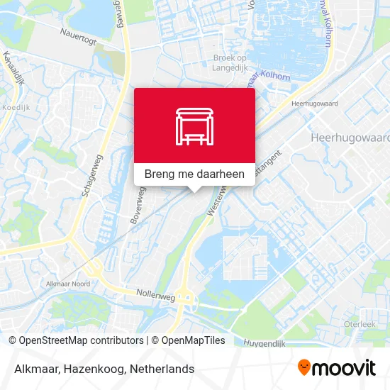 Alkmaar, Hazenkoog kaart