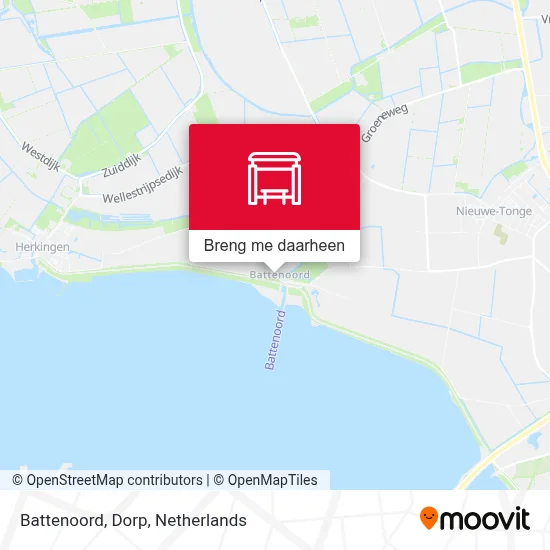 Battenoord, Dorp kaart