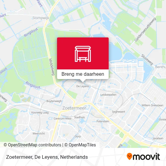 Zoetermeer, De Leyens kaart