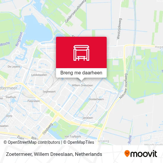 Zoetermeer, Willem Dreeslaan kaart
