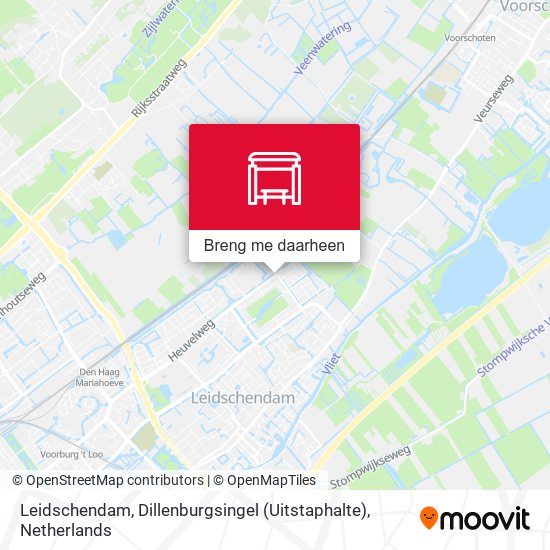 Leidschendam, Dillenburgsingel (Uitstaphalte) kaart